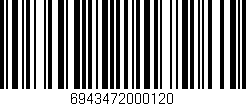Código de barras (EAN, GTIN, SKU, ISBN): '6943472000120'