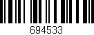 Código de barras (EAN, GTIN, SKU, ISBN): '694533'