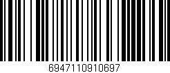 Código de barras (EAN, GTIN, SKU, ISBN): '6947110910697'
