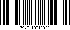 Código de barras (EAN, GTIN, SKU, ISBN): '6947110919027'