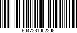 Código de barras (EAN, GTIN, SKU, ISBN): '6947381002398'