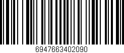 Código de barras (EAN, GTIN, SKU, ISBN): '6947663402090'