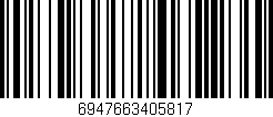 Código de barras (EAN, GTIN, SKU, ISBN): '6947663405817'