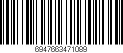 Código de barras (EAN, GTIN, SKU, ISBN): '6947663471089'