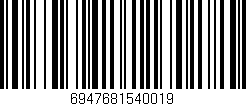 Código de barras (EAN, GTIN, SKU, ISBN): '6947681540019'