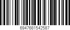 Código de barras (EAN, GTIN, SKU, ISBN): '6947681542587'