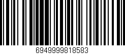 Código de barras (EAN, GTIN, SKU, ISBN): '6949999818583'