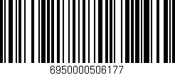 Código de barras (EAN, GTIN, SKU, ISBN): '6950000506177'