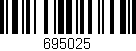 Código de barras (EAN, GTIN, SKU, ISBN): '695025'