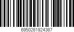 Código de barras (EAN, GTIN, SKU, ISBN): '6950281924387'