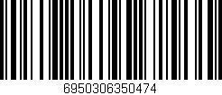 Código de barras (EAN, GTIN, SKU, ISBN): '6950306350474'