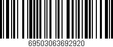 Código de barras (EAN, GTIN, SKU, ISBN): '69503063692920'