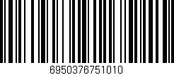 Código de barras (EAN, GTIN, SKU, ISBN): '6950376751010'