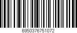 Código de barras (EAN, GTIN, SKU, ISBN): '6950376751072'