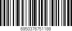 Código de barras (EAN, GTIN, SKU, ISBN): '6950376751188'