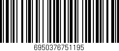 Código de barras (EAN, GTIN, SKU, ISBN): '6950376751195'