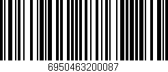 Código de barras (EAN, GTIN, SKU, ISBN): '6950463200087'