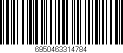 Código de barras (EAN, GTIN, SKU, ISBN): '6950463314784'