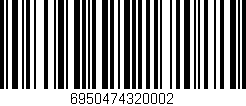 Código de barras (EAN, GTIN, SKU, ISBN): '6950474320002'