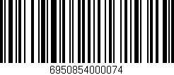 Código de barras (EAN, GTIN, SKU, ISBN): '6950854000074'