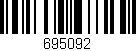 Código de barras (EAN, GTIN, SKU, ISBN): '695092'