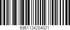 Código de barras (EAN, GTIN, SKU, ISBN): '6951134204021'