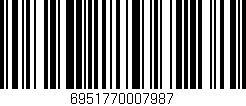 Código de barras (EAN, GTIN, SKU, ISBN): '6951770007987'
