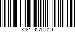 Código de barras (EAN, GTIN, SKU, ISBN): '6951782700029'