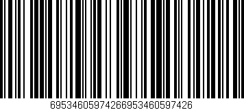 Código de barras (EAN, GTIN, SKU, ISBN): '69534605974266953460597426'