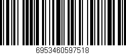 Código de barras (EAN, GTIN, SKU, ISBN): '6953460597518'