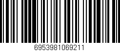 Código de barras (EAN, GTIN, SKU, ISBN): '6953981069211'