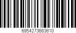 Código de barras (EAN, GTIN, SKU, ISBN): '6954273663810'