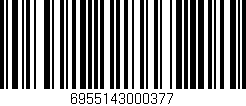 Código de barras (EAN, GTIN, SKU, ISBN): '6955143000377'