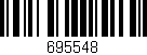 Código de barras (EAN, GTIN, SKU, ISBN): '695548'