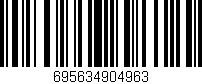 Código de barras (EAN, GTIN, SKU, ISBN): '695634904963'