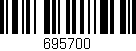 Código de barras (EAN, GTIN, SKU, ISBN): '695700'