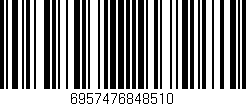 Código de barras (EAN, GTIN, SKU, ISBN): '6957476848510'