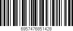 Código de barras (EAN, GTIN, SKU, ISBN): '6957476851428'