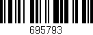 Código de barras (EAN, GTIN, SKU, ISBN): '695793'
