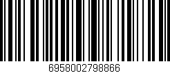 Código de barras (EAN, GTIN, SKU, ISBN): '6958002798866'