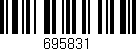 Código de barras (EAN, GTIN, SKU, ISBN): '695831'
