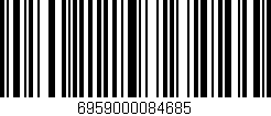 Código de barras (EAN, GTIN, SKU, ISBN): '6959000084685'