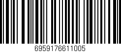 Código de barras (EAN, GTIN, SKU, ISBN): '6959176611005'