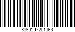 Código de barras (EAN, GTIN, SKU, ISBN): '6959207201366'