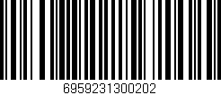Código de barras (EAN, GTIN, SKU, ISBN): '6959231300202'