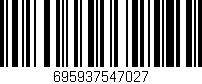 Código de barras (EAN, GTIN, SKU, ISBN): '695937547027'