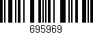 Código de barras (EAN, GTIN, SKU, ISBN): '695969'