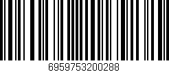 Código de barras (EAN, GTIN, SKU, ISBN): '6959753200288'