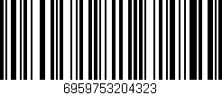 Código de barras (EAN, GTIN, SKU, ISBN): '6959753204323'