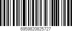 Código de barras (EAN, GTIN, SKU, ISBN): '6959820825727'